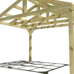 Pergola En Bois Traité Autoclave Autoportée Toit Double Pente - 3 M -Jardelix Soldes Magasin 3x4 2pents pergola bois