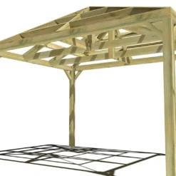 Pergola En Bois Autoportée Traité Autoclave Toit Quatre Pentes - 3 M -Jardelix Soldes Magasin 3x4 4pents pergola bois