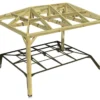 Pergola En Bois Autoportée Traité Autoclave Toit Quatre Pentes - 4 M -Jardelix Soldes Magasin 4x3 4pents pergola bois plongeant