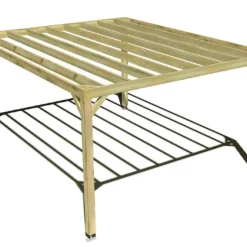 Pergola En Bois Traité Autoclave Autoportée Toit Plat - 4 M -Jardelix Soldes Magasin 4x5 cubique pergola bois plongeant