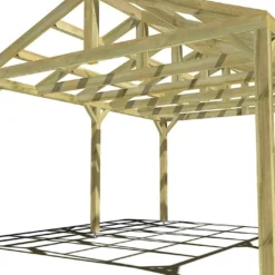 Pergola En Bois Autoportée Traité Autoclave Toit Double Pente - 5 M -Jardelix Soldes Magasin 5x4 2pents pergola bois