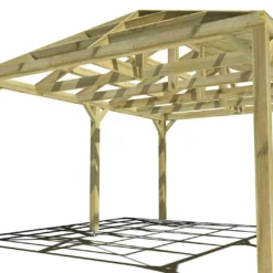 Pergola En Bois Autoportée Traité Autoclave Toit Quatre Pentes - 5 M -Jardelix Soldes Magasin 5x4 4pents pergola bois
