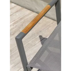 Fauteuil De Jardin Pliant En Aluminium Et Textilène Honfleur -Jardelix Soldes Magasin accoudoir fauteuil jardin pliant aluminium textilene honfleur