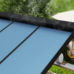 Abri Barbecue En Aluminium Et Polycarbonate 180 X 240 Cm – Austin -Jardelix Soldes Magasin aeration toiture abri barbecue austin canopia palram