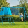 Aire De Jeux évolutive En Acier Galvanisé : Cabane Et Portique – TP Explorer 1 Aire De Jeux évolutive En Acier Galvanisé : Cabane Et Portique – TP Explorer -Jardelix Soldes Magasin aire de jeux de jardin pour enfants