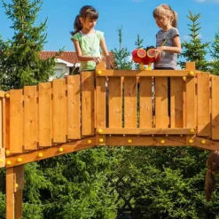 Aire De Jeux Géante Spider Land : Toboggans + Cabane + Escalade + Pont -Jardelix Soldes Magasin aire de jeux geante fungoo spider land 2