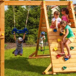 Aire De Jeux Géante Spider Land : Toboggans + Cabane + Escalade + Pont -Jardelix Soldes Magasin aire de jeux geante fungoo spider land 3