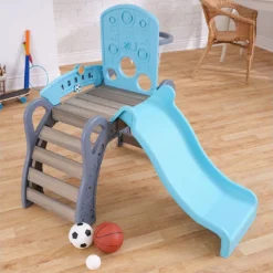 KidKraft Aire De Jeux Multisports Avec Toboggan, But De Foot Et Panier De Basket -Jardelix Soldes Magasin aire de jeux multisports but de foot panier de basket toboggan