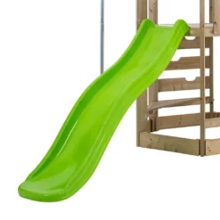 Aire De Jeux En Bois : Portique, Mur D’escalade Et Toboggan – TP Castlewood -Jardelix Soldes Magasin aire de jeux toboggan