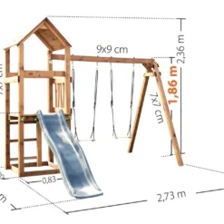 Aire De Jeux En Bois Soulet Avec Balançoires Et Toboggan – Nouméa 9 Aire De Jeux En Bois Soulet Avec Balançoires Et Toboggan – Nouméa -Jardelix Soldes Magasin aire jeux bois autoclave 5 enfants soulet noumea