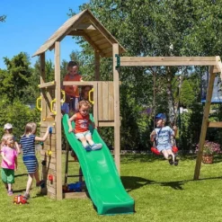 Aire De Jeux Carol 2 : Toboggan + Escalade + Balançoire