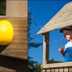 Aire De Jeux Carol 2 : Toboggan + Escalade + Balançoire -Jardelix Soldes Magasin aire jeux bois autoclave carol2 toboggan escalade balancoire 4