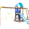 KidKraft Aire De Jeux En Bois Balançoires Et Toboggan – Overlook Challenge -Jardelix Soldes Magasin aire jeux bois balancoires toboggan