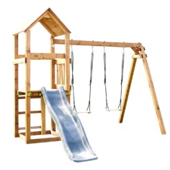 Aire De Jeux En Bois Soulet Avec Balançoires Et Toboggan – Nouméa 8 Aire De Jeux En Bois Soulet Avec Balançoires Et Toboggan – Nouméa -Jardelix Soldes Magasin aire jeux bois balancoires toboggan noumea soulet