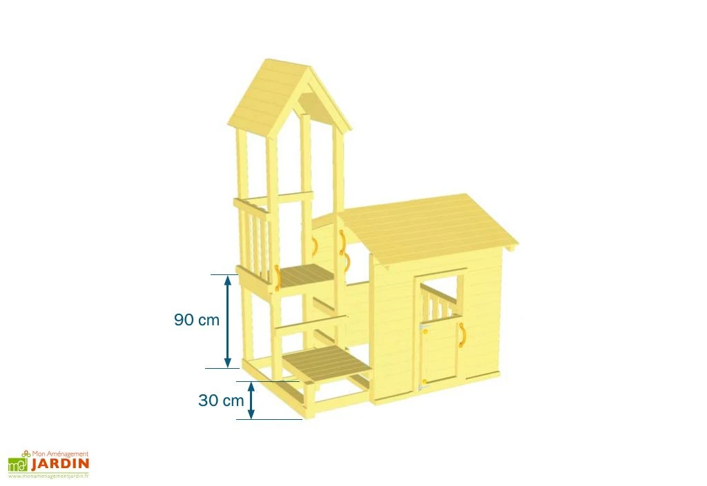 Aire De Jeux En Bois D’Épicéa Traité Lookout 4 Aire De Jeux En Bois D’Épicéa Traité Lookout – Image 2