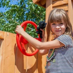 Aire De Jeux MySide Spider : Cabane + Toboggan + Portique + Escalade -Jardelix Soldes Magasin aire jeux bois fungoo myside spider cabane toboggan escalade 2