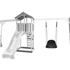 Axi Aire De Jeux En Bois De Hemlock Portique Balançoire Nid D’Oiseau Ovale -Jardelix Soldes Magasin aire jeux bois hemlock portique balancoire nid oiseau ovale 2