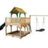 Axi Aire De Jeux En Bois De Hemlock Toboggan Et Portique Balançoire Atka -Jardelix Soldes Magasin aire jeux bois hemlock toboggan portique balanc oire atka 1