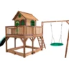 Axi Aire De Jeux En Bois De Hemlock Toboggan Et Portique Balançoire Liam -Jardelix Soldes Magasin aire jeux bois hemlock toboggan portique balancoire liam 1
