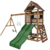 KidKraft Aire De Jeux En Bois Portique Balançoires Et Toboggans - Lindale