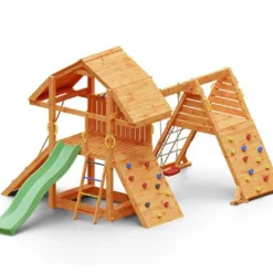 Aire De Jeux En Bois De Pin Traité Fungoo Buffalo Spider