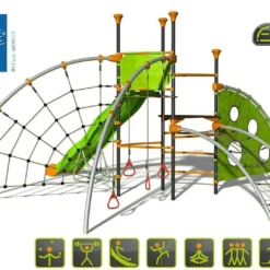 Aire De Jeux EVO-Costo Avec 6 Agrès -Jardelix Soldes Magasin aire jeux evolutive evo costo 1