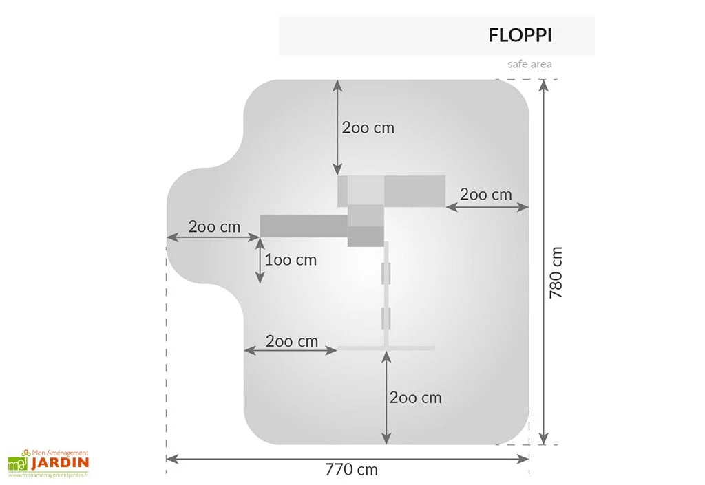 Aire De Jeux Avec Portique En Bois De Pin Traité 2 Balançoires Floppi 8 Aire De Jeux Avec Portique En Bois De Pin Traité 2 Balançoires Floppi – Image 6