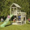 Aire De Jeux Penthouse En Bois Autoclave Avec Toboggan 1 Aire De Jeux Penthouse En Bois Autoclave Avec Toboggan -Jardelix Soldes Magasin aire jeux tour enfants bois autoclave toboggan penthouse