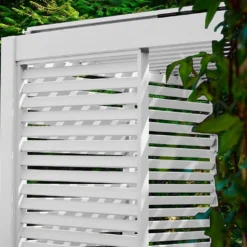 Panneau Brise-vue En Aluminium Pour Pergola Ombréa 1 M -Jardelix Soldes Magasin angle superieur panneau brise jardin vue