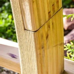 Arche De Jardin En Bois Traité - 245 X 29 X 221 Cm -Jardelix Soldes Magasin arche bois traite