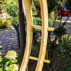 Arche De Jardin En Bois Traité - 245 X 29 X 221 Cm -Jardelix Soldes Magasin arche en bois