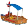 KidKraft Bac à Sable En Bois Bateau De Pirate 200 Cm 2 KidKraft Bac à Sable En Bois Bateau De Pirate 200 Cm -Jardelix Soldes Magasin bac a sable bateau pirate bois jardin enfant