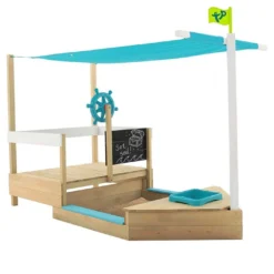Bac à Sable En Bois Coulissant Pour Enfants – TP Bateau Pirate Ahoy -Jardelix Soldes Magasin bac a sable bateau pirate coulissant