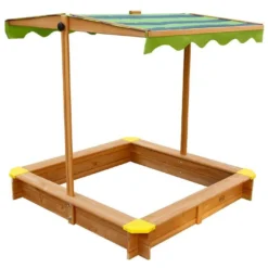 Axi Bac à Sable En Bois De Hemlock Lily + Parasol