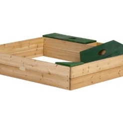 Axi Bac à Sable En Bois De Hemlock Amy -Jardelix Soldes Magasin bac sable amy bois imputrescible 115x115x22cm rangements assises