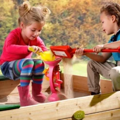 Axi Bac à Sable En Bois De Hemlock Amy -Jardelix Soldes Magasin bac sable amy bois imputrescible 115x115x22cm rangements assises 3