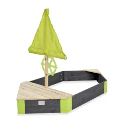 EXIT TOYS Bac à Sable Bateau En Bois De Cèdre Aksent 90 X 190 Cm -Jardelix Soldes Magasin bac sable bateau bois cedre aksent 90 190 cm