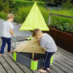 EXIT TOYS Bac à Sable Bateau En Bois De Cèdre Aksent 90 X 190 Cm -Jardelix Soldes Magasin bac sable bateau bois cedre aksent 90 190 cm 6