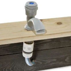 EXIT TOYS Bac à Sable Avec Cuisine En Bois De Cèdre Aksent 140 X 200 Cm -Jardelix Soldes Magasin bac sable cuisine bois cedre aksent 140 200 cm 3