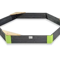 EXIT TOYS Bac à Sable Hexagonal En Bois De Cèdre Aksent (2 Tailles) -Jardelix Soldes Magasin bac sable hexagonal bois cedre aksent 2 tailles 4