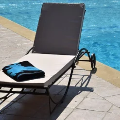 Bain De Soleil En Métal Mosaïque 190 X 66 Cm