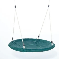 Balançoire Nid D’oiseau En Polyéthylène – Ø 100 Cm -Jardelix Soldes Magasin balanc oire nid d oiseau verte
