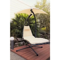 Balancelle Celest Acier Ombrelle Orientable 12 Balancelle Celest Acier Ombrelle Orientable -Jardelix Soldes Magasin balancelle acier hamac suspendu celest 4