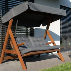 Balancelle De Jardin 2/3 Personnes - Bois Imprégné – Paris 2000