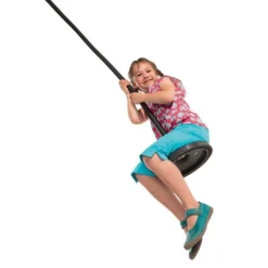 Téléphérique Pour Collectivités Avec Balançoire Disque -Jardelix Soldes Magasin balancoire disque caoutchouc