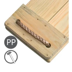 Balançoire Bois Pour Portique De 3 M 9 Balançoire Bois Pour Portique De 3 M -Jardelix Soldes Magasin balancoire en pin traite 1