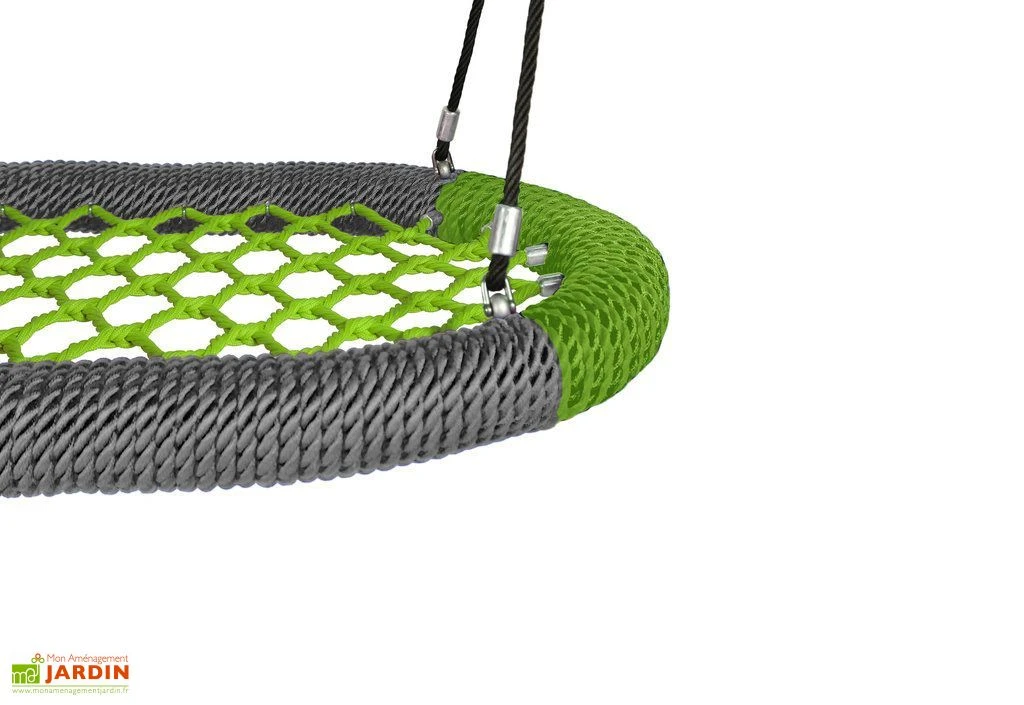 Balançoire Nid D'Oiseau Oval Pro Grise Et Verte 120 X 87,5 Cm 3 Balançoire Nid D'Oiseau Oval Pro Grise Et Verte 120 X 87,5 Cm