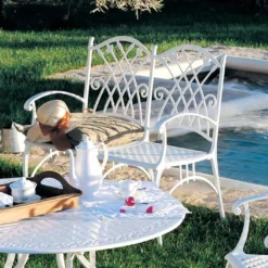 Banc En Aluminium Puerto 2 Places -Jardelix Soldes Magasin banc jardin aluminium puerto 1