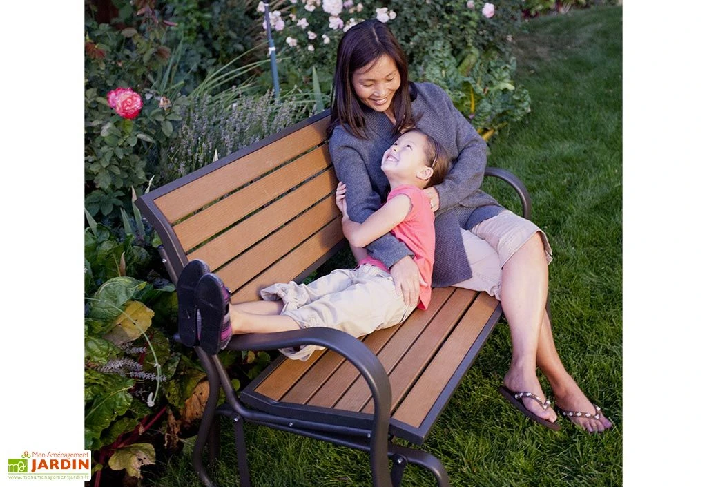 Lifetime Banc De Jardin à Bascule En Acier époxy 124 X 72 X 85 Cm 4 Lifetime Banc De Jardin à Bascule En Acier époxy 124 X 72 X 85 Cm – Image 2