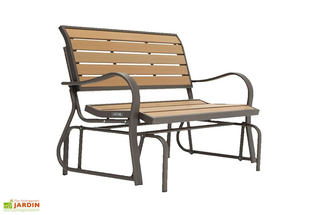 Lifetime Banc De Jardin à Bascule En Acier époxy 124 X 72 X 85 Cm 3 Lifetime Banc De Jardin à Bascule En Acier époxy 124 X 72 X 85 Cm